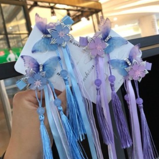 Kẹp tóc cổ trang hình bươm bướm và hoa