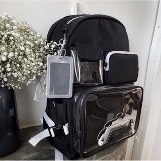 BALO đi học thời trang ULZZANG BASIC có túi trong