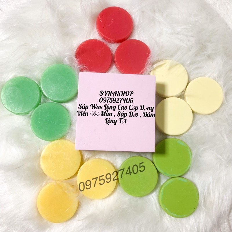 [ Phân Loại Màu ] Sáp wax Lông Dạng Viên Cao Cấp 500g Siêu Sạch , chất sáp dẻo , bám lông tốt + tặng kèm que gỗ