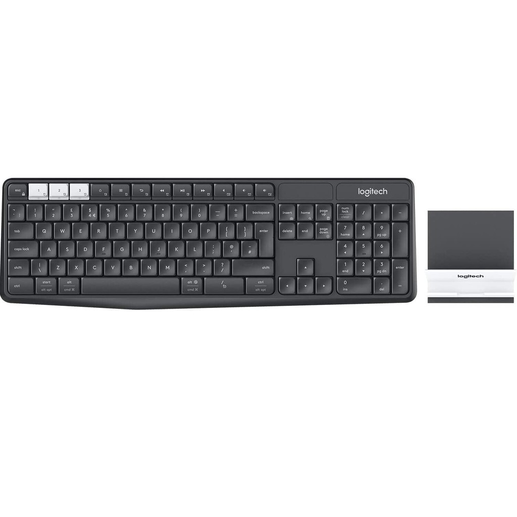 Bộ bàn phím không dây và giá đỡ LOGITECH K375s - hàng chính hãng