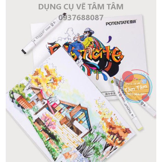 [ TÂM TÂM ]-Sổ vẽ marker, Marker pad-