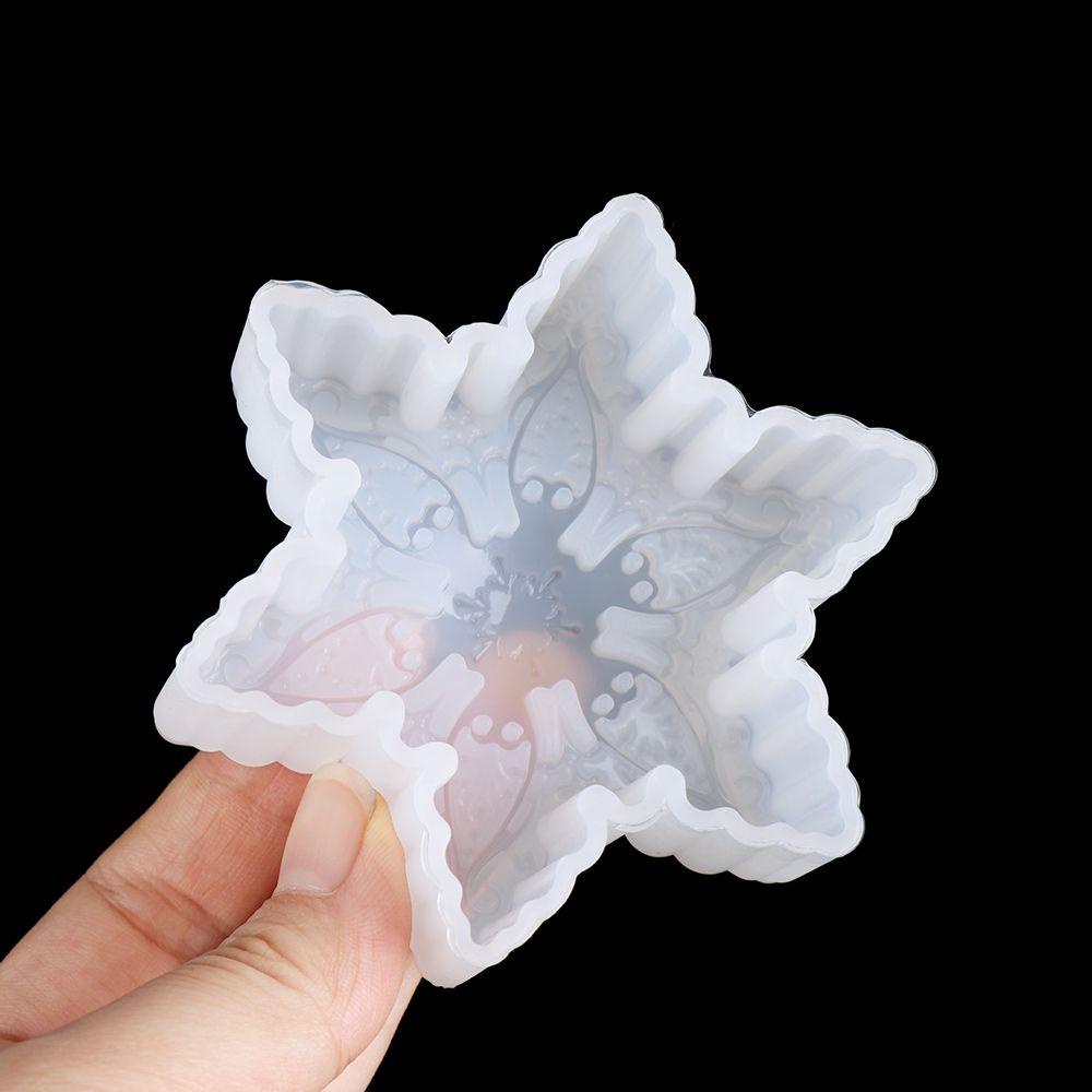 Khuôn Silicone Tạo Hình Ngôi Sao / Bông Tuyết 3D Trang Trí Nghệ Thuật