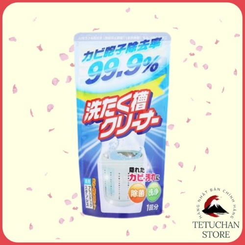 Bột làm sạch lồng máy giặt cực mạnh Rocket loại bỏ vết bẩn, nấm mốc trong lồng giặt 120g Nhật Bản - Tetuchan Store