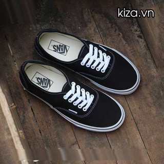 Giày v classic đen đế trắng
