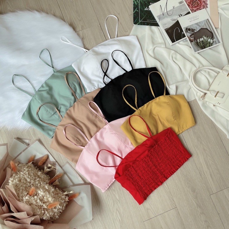 Áo bra nhún sau lưng có mút ngực - B0U