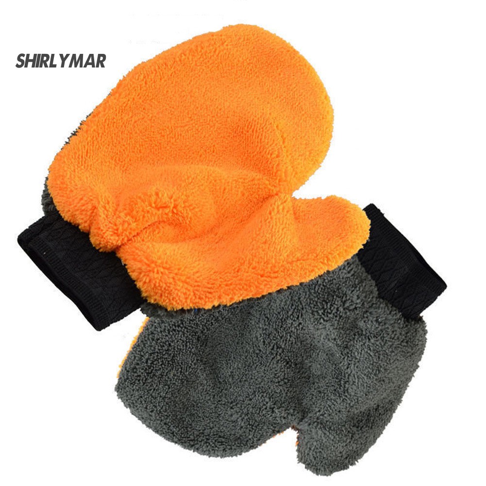 1 Găng Tay Mềm Mại Vệ Sinh Xe Hơi