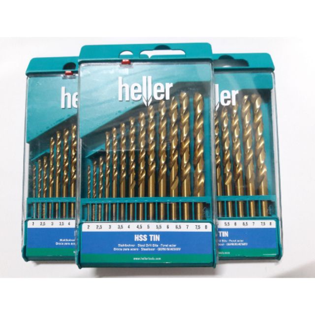 Mũi khoan sắt HSS TIN DIN338 của Heller Đức sản xuất