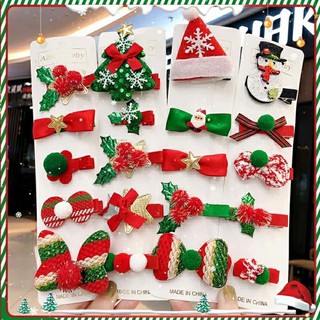 Set 5 kẹp tóc noel cho bé