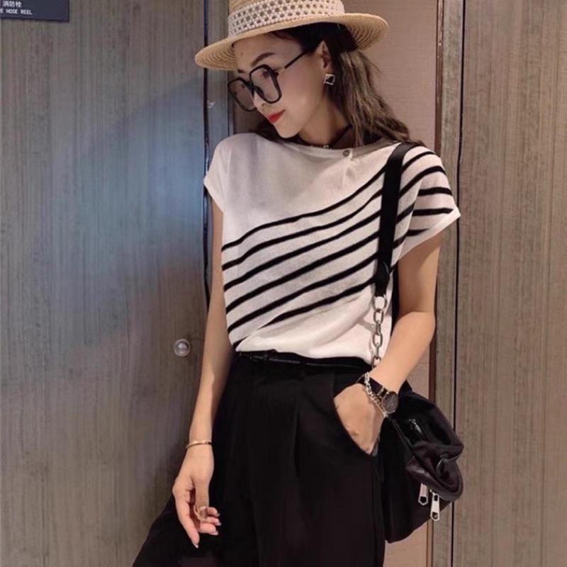 Áo len sọc tay hến Quảng Châu_ngọc loan shop