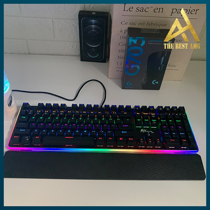 Bàn Phím Cơ Máy Tính PC Gaming LED RGB Đổi Màu ROYAL KLUDGE RK919 Chơi Game Laptop Keyboard Có Dây