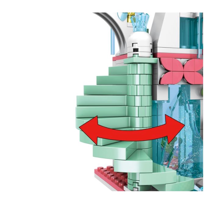 Đồ chơi lắp ráp kiểu lego Mô Hình Lâu Đài Công Chúa Băng Giá Model 3060 với 943 chi tiết