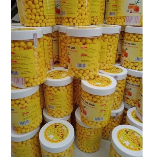 1kg viên tinh bột nghệ mật ong rừng được 2 hộp như hình