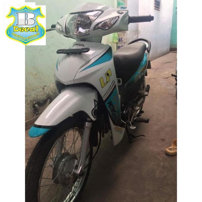 ( Quí khách vui lòng mang ra tiệm cho thợ dán ) Tem XE WAVE A PETRONAS 2016 [Bi Decal]