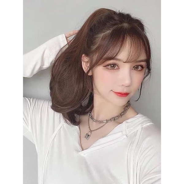 Tóc giả ngoặm kẹp ngắn cúp ❤freeship 50k❤cao cấp- ảnh thật
