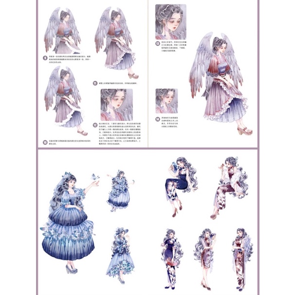 Thủy Sắc Lolita - Artbook hướng dẫn vẽ màu nước nghệ thuật phong cách Nhật Bản
