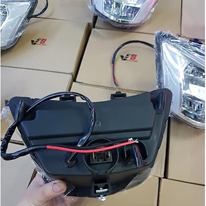 Đèn pha 2 tầng exciter 150 audi V8