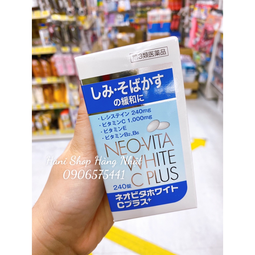 Viên Trắng Da, Mờ Nám Neo Vita White C Plus 240 Viên - Nội Địa Nhật