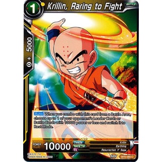 Thẻ bài Dragonball - bản tiếng Anh - Krillin, Raring to Fight / BT5-085'