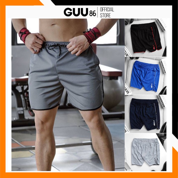 Quần tập gym nam 𝗛𝗔̀𝗡𝗚 𝗩𝗡𝗫𝗞 Short nam thể thao ECHT vải co giãn, thấm hút mồ hôi tốt  ྇