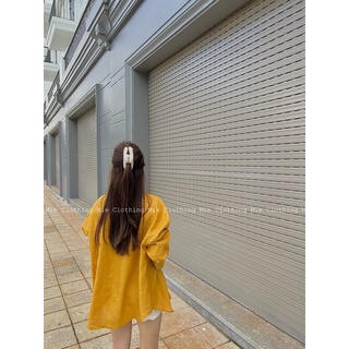 MIE MIN Sơ Mi Oversize Linen Tưng (Hình ảnh tự chụp của shop)