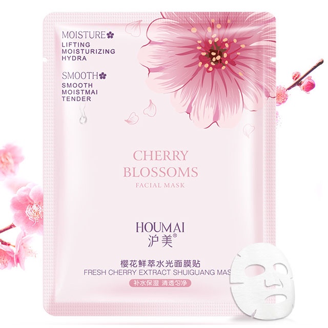 Mặt Nạ HUOMAI Cấp Nước Mịn Da Trắng Da Cherry Blosoms Anh Đào