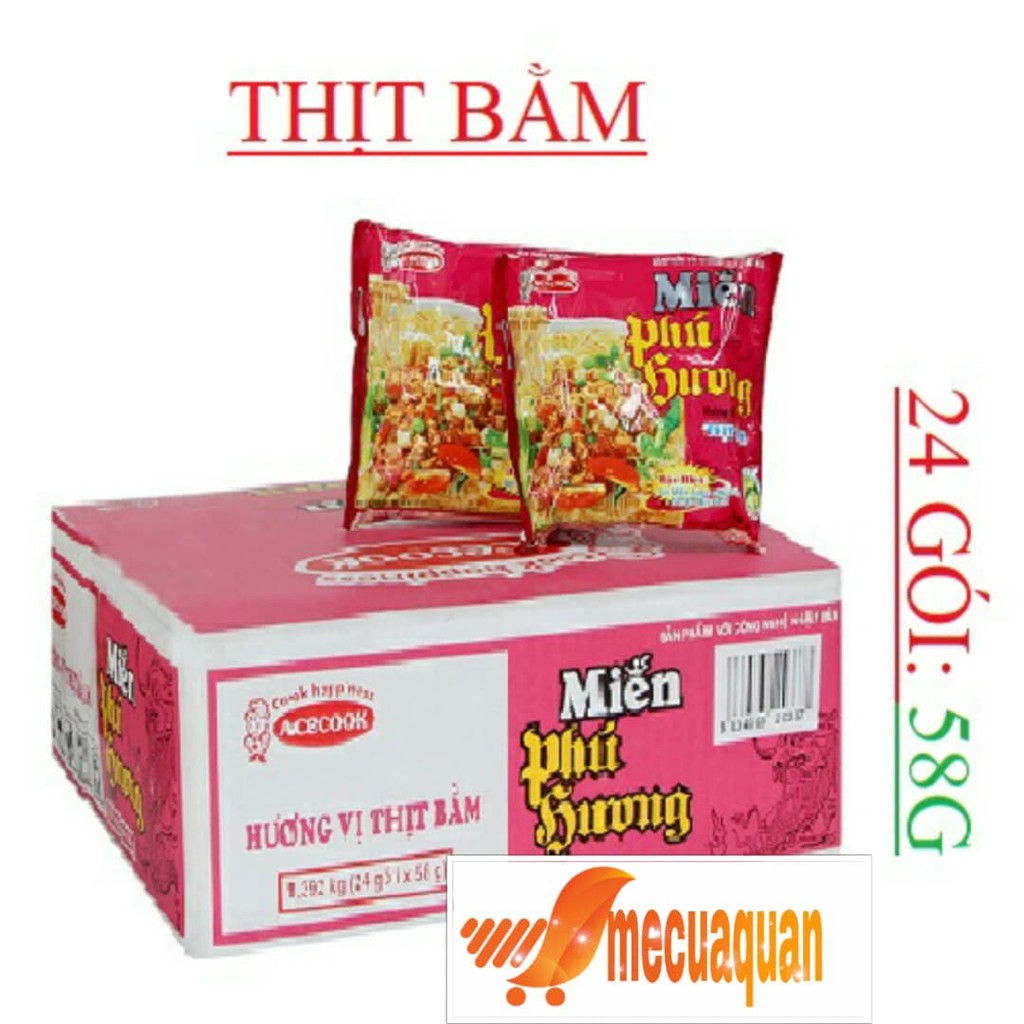 Thùng miến Phú Hương 24 gói * 58g