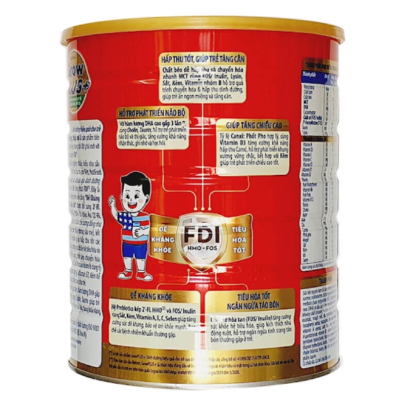 Sữa Bột Nutifood Grow Plus Đỏ 1.5kg