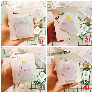 GIẤY NOTE HEO HỒNG ĐÁNG YÊU ẢNH THẬT