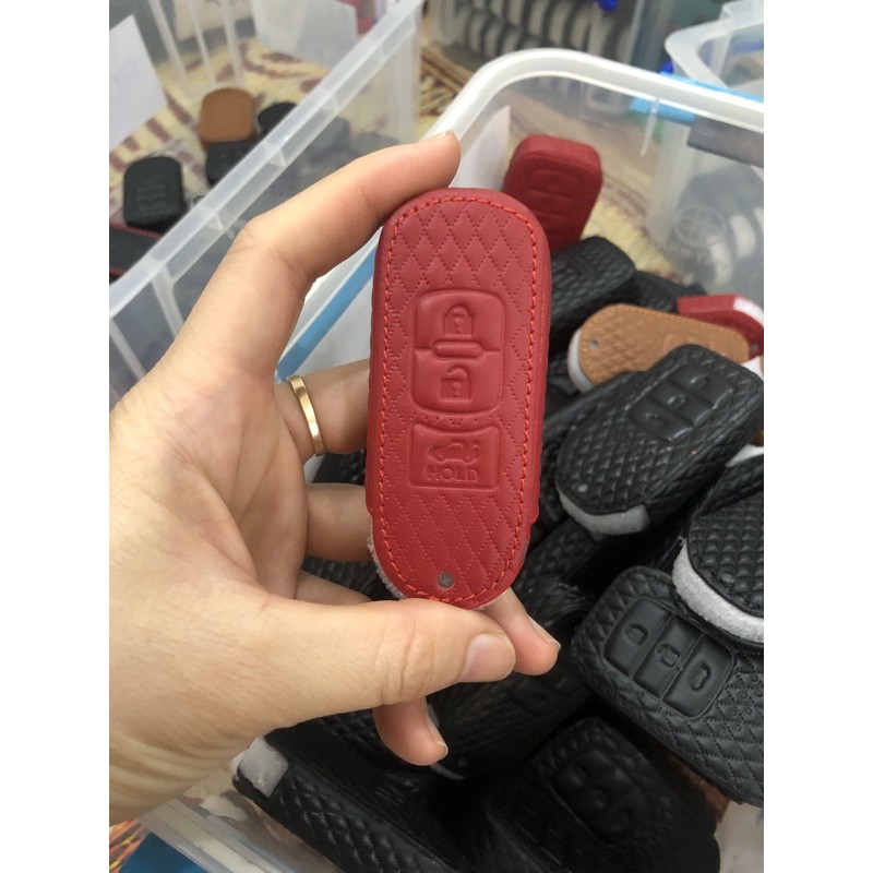 Bao da chìa khóa ô tô Mazda cx5, mazda 3 , mazda 2, mazda6 đen, nâu, đỏ da cao cấp hàng loại 1 M1