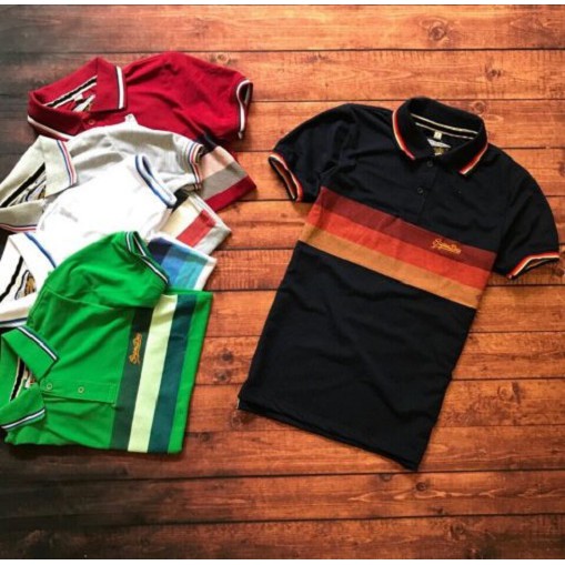 Áo thun nam 3 sọc DRY CỔ BẺ VNXK | BigBuy360 - bigbuy360.vn