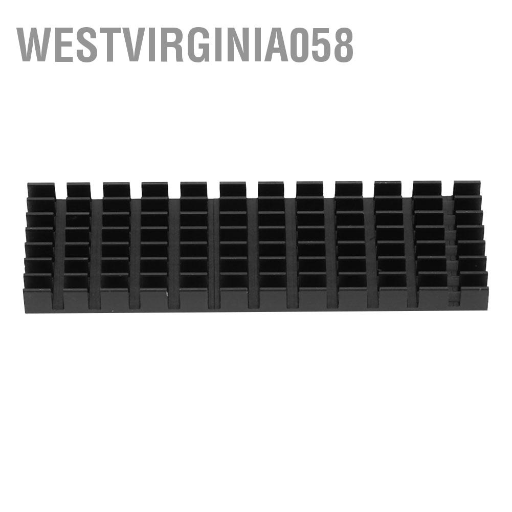 Westvirginia058 Westvirginia058 10pcs M2-3(P22*6*70-B) Aluminum Heat Sink Heatsink Fit for M.2 2280 SSD