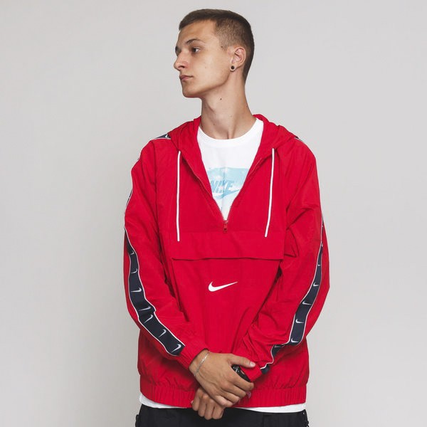 ÁO KHOÁC NIKE TAPED SWOOSH POPOVER JACKET - ĐỎ