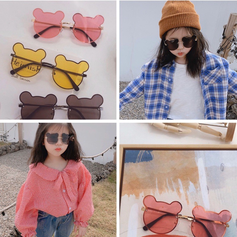 Kính mát hình chuột Mickey dễ thương nhiều màu tùy chọn cho bé