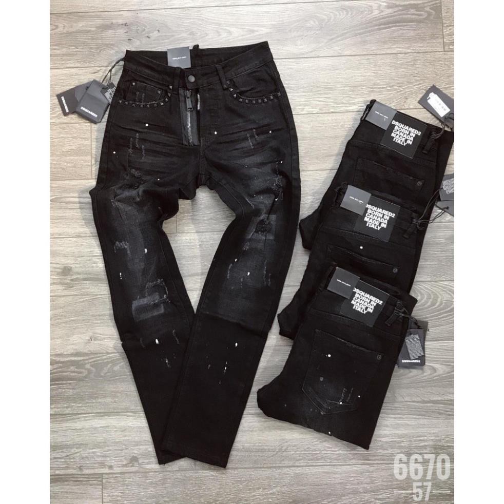 🌸 Real 🍀 SALE 10.10 Sale Quần jeans côn Đen DSQ siêu đẹp . 💝 . 🌟 . 💕 . , . , . : ⚡ : * : New 🌸 > * !