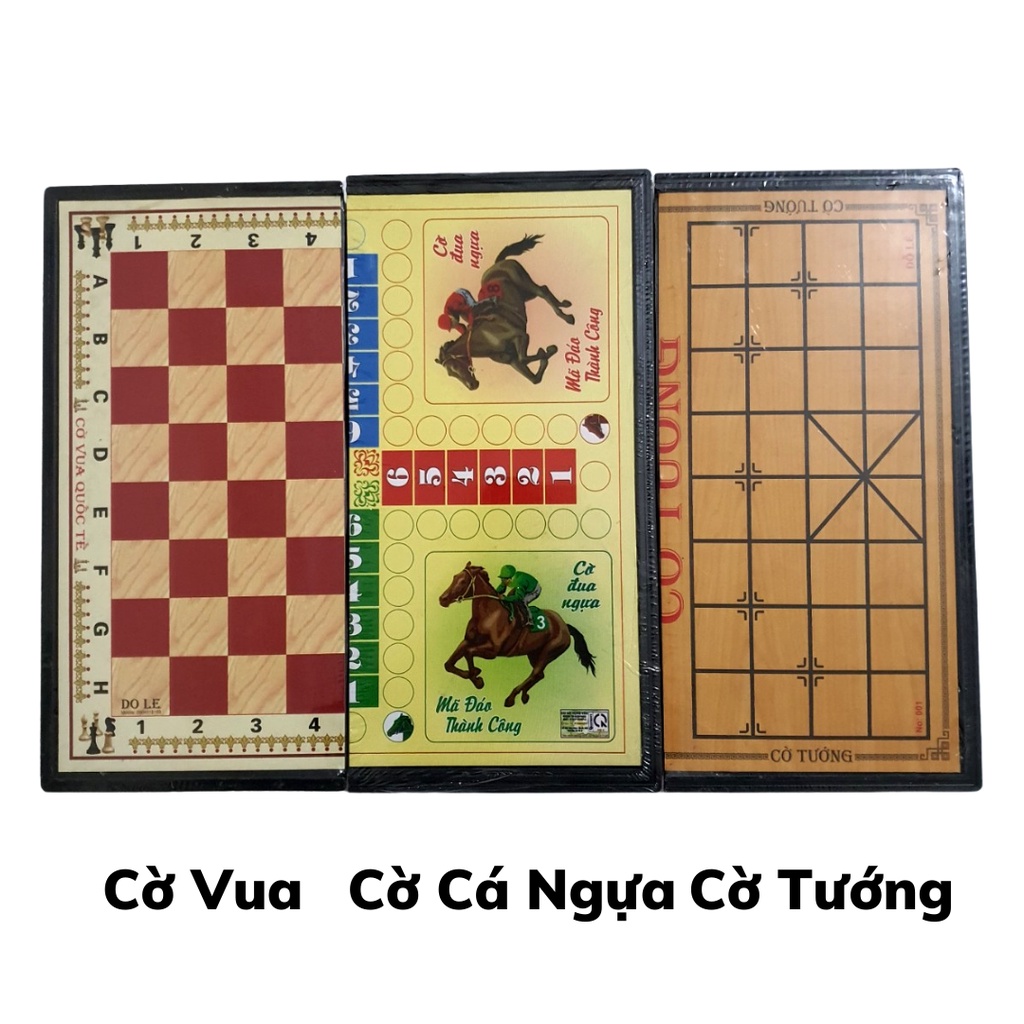 Bộ Cờ Tướng, Cờ Vua, Cờ Cá Ngựa Cho Bé