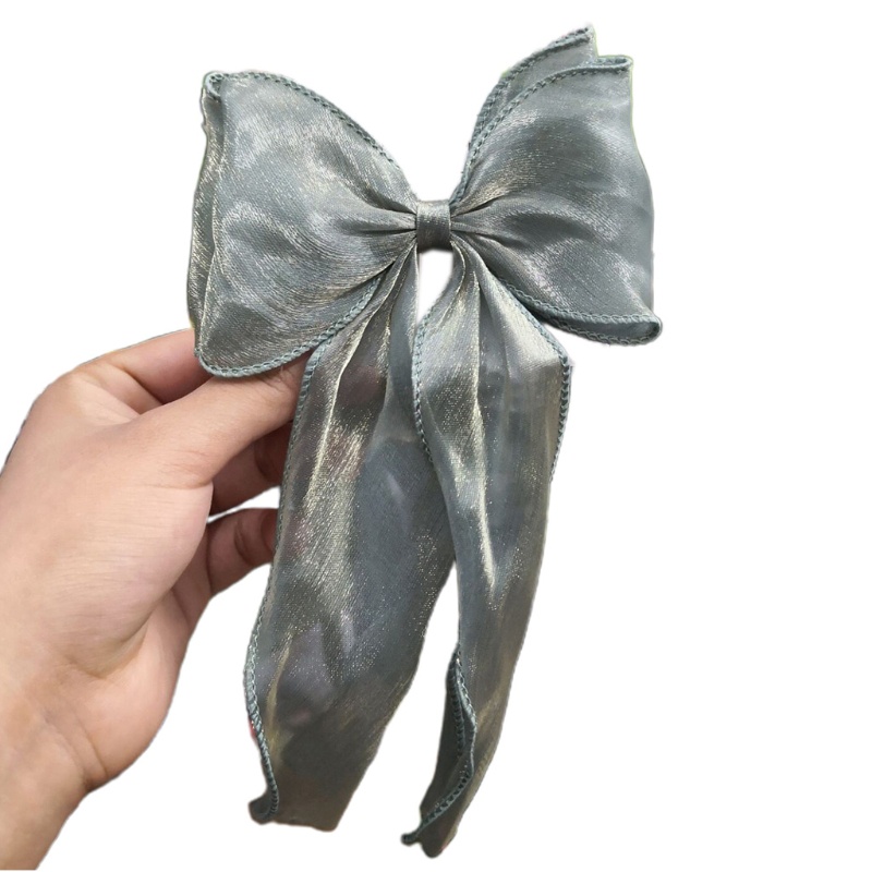 Kẹp Tóc Đính Nơ Và Ngọc Trai Cỡ Lớn Dễ Thương