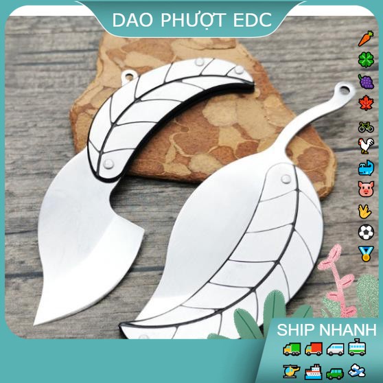 Dao Nhỏ Chiếc Lá - Treo Chùm Móc Khóa - Rọc Thùng -Cắt Băng Keo