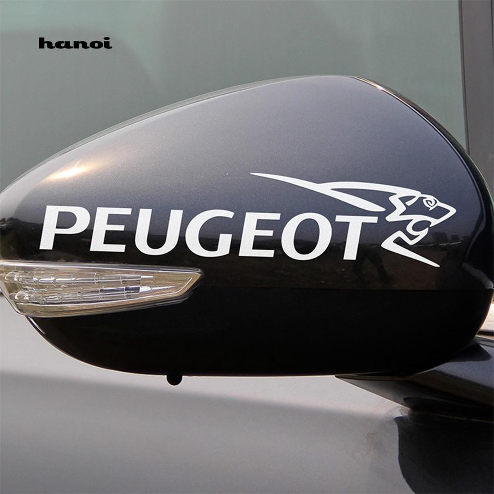 1 cặp miếng dán trang trí kính chiếu hậu xe hơi Peugeot