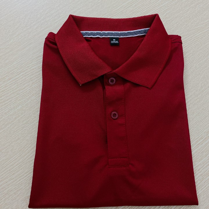 Áo phông Trơn Nam Nữ - Áo thun POLO màu ĐỎ ĐÔ ngắn tay có cổ, Vải LACOSTE Cá sấu 4 chiều CAO CẤP,Nhận IN ẤN theo yêu cầu | BigBuy360 - bigbuy360.vn