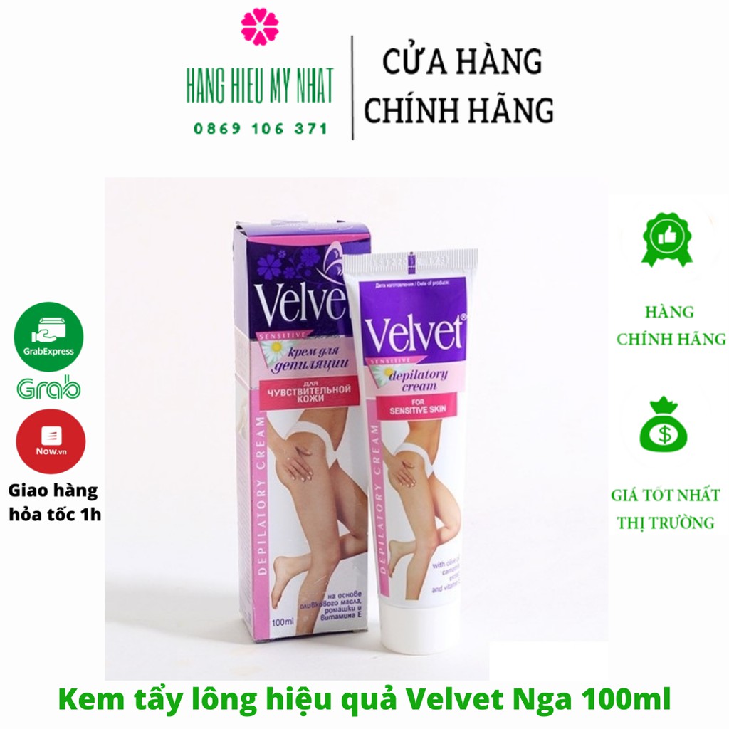 Kem tẩy lông Velvet Nga