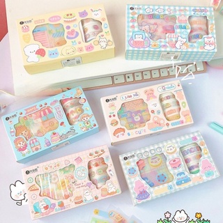 Set sticker và washi gấu vịt dễ thương