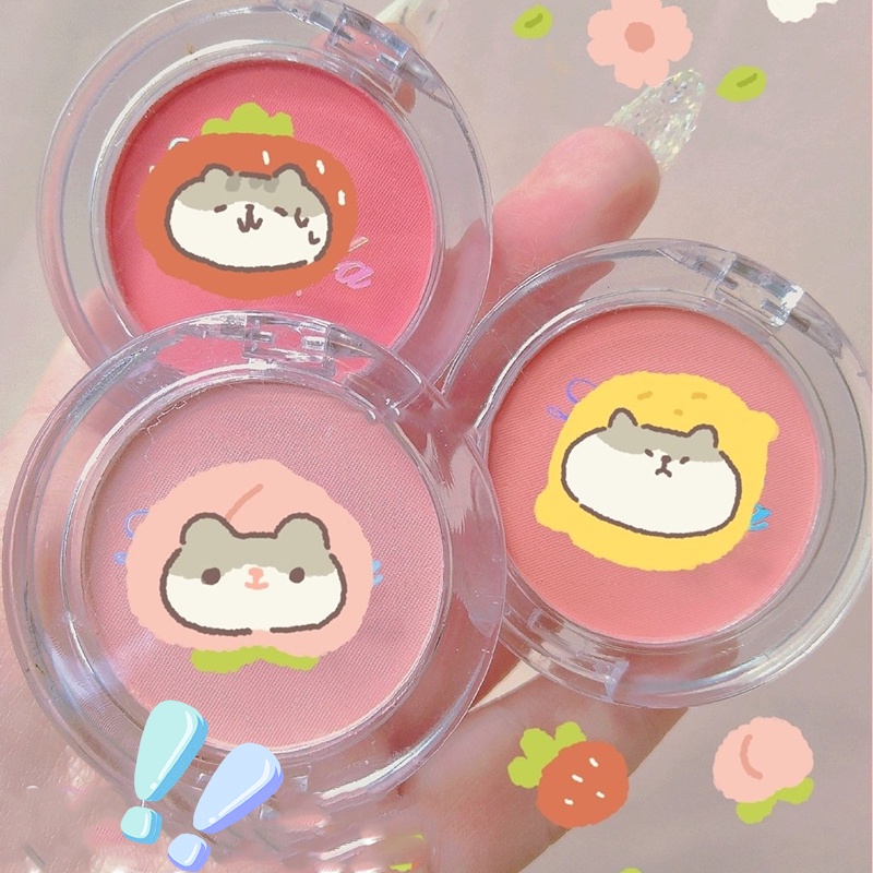 Phấn Má Hồng Đơn Sắc LAMEILA Độ Bóng Cao Màu Nude Tự Nhiên Làm Sáng Tông Màu Da