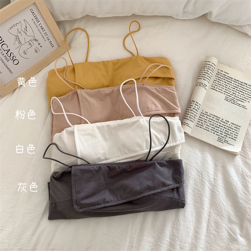 Áo Hai Dây Thiết Kế Bất Đối Xứng Thời Trang Mùa Xuân Mới Cho Bạn Gái Mặc Bên Trong Và Bên Ngoài