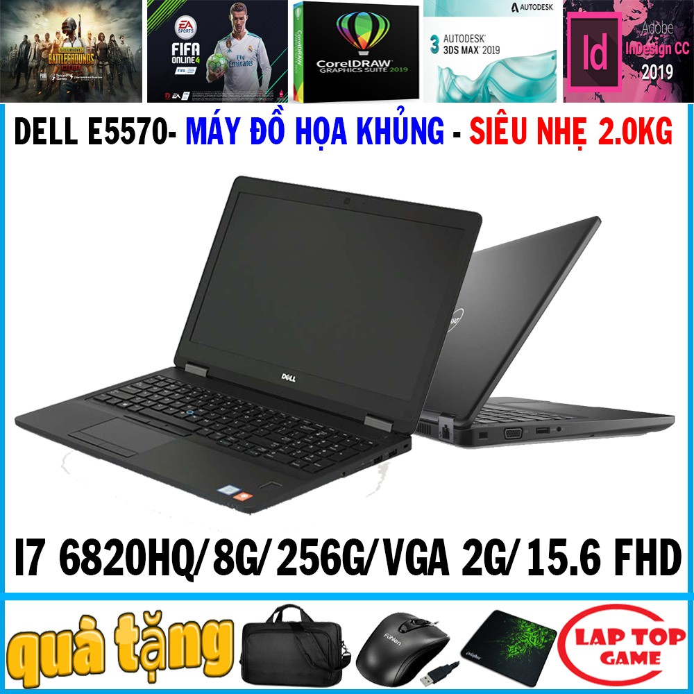 Laptop Dell E5570 đồ họa siêu mỏng core i5 6300HQ, i5 8250U, i7 6820hq,vga rời 2g | BigBuy360 - bigbuy360.vn