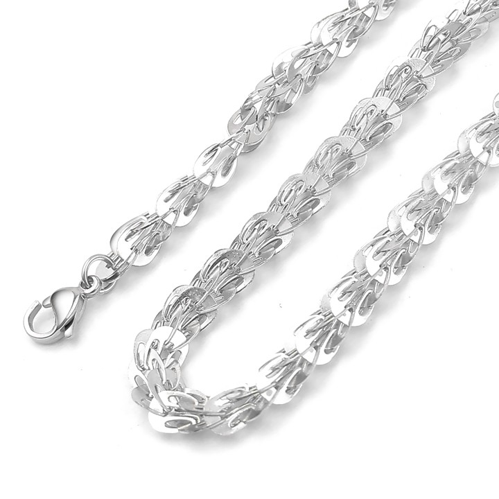 Dây chuyền titan kiểu đuôi phụng siêu đẹp, không đen, không gỉ, hợp thời trang, dễ phối đồ