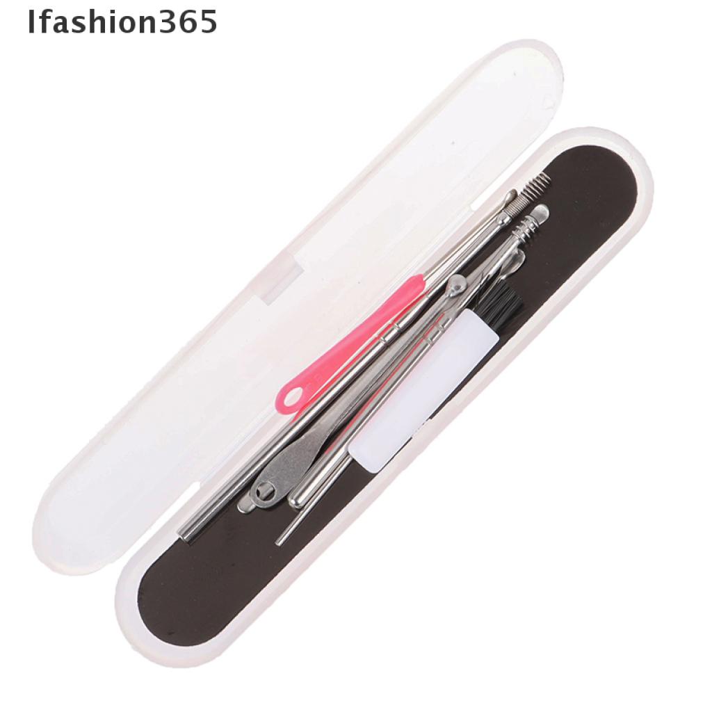 [Hàng mới về] Bộ dụng cụ lấy ráy tai gồm 7 món bằng thép không gỉ tiện dụng