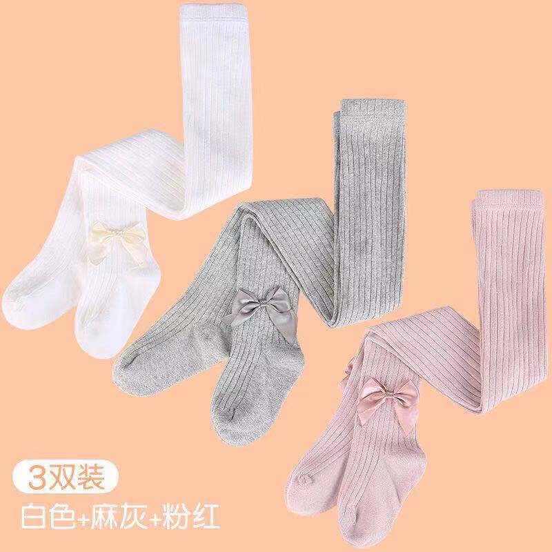 Quần tất cotton len [Hàng Loại 1] cho bé đến 8 tuổi ,quần có nơ xinh, thời trang phong cách cho bé