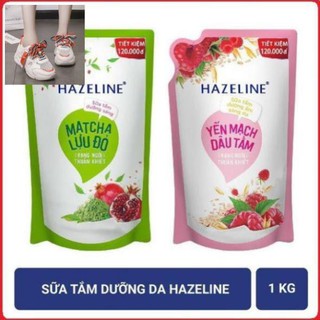 Qavt - sữa tắm dưỡng da hazeline 1kg tặng túi vải thời trang