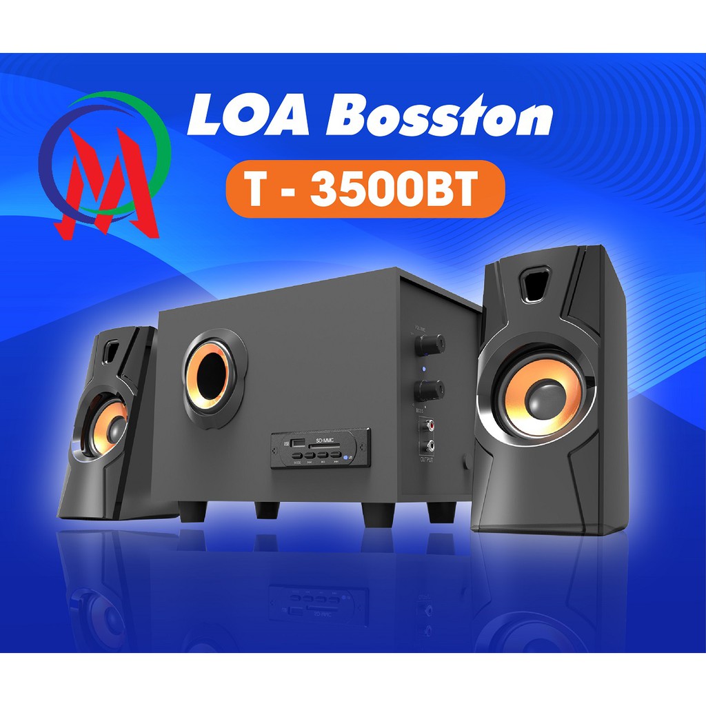 [Giá rẻ hủy diệt] Loa vi tính Bosston Bluetooth 2.1 T3500 âm thanh mạnh mẽ bh 12 tháng