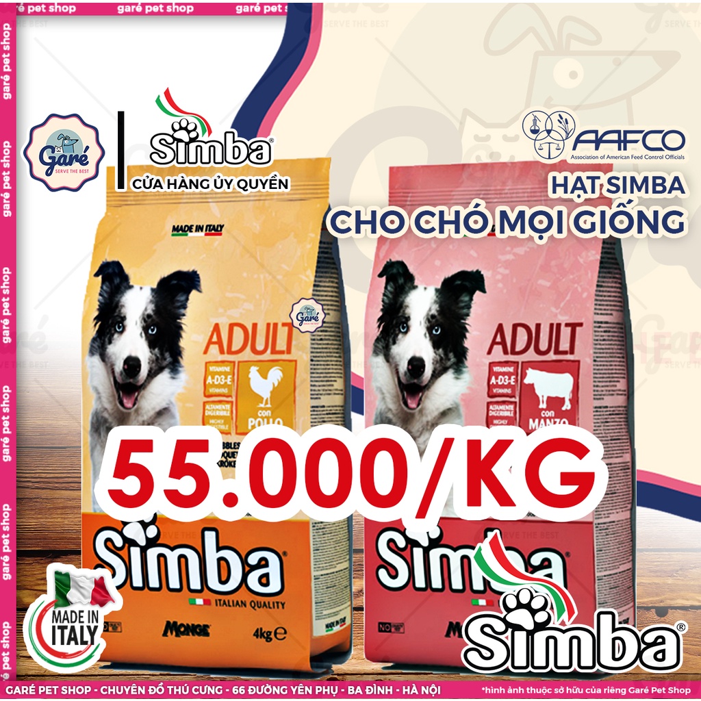 150gr - Pate Simba cho Chó nhập Ý Paté với thịt bò đậu Hà Lan, thịt Gà và Gan